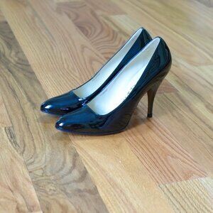Salvatore Ferragamo NEW Viatica 3 Women's Black Patent Calf Leather Heels 5.5 M
